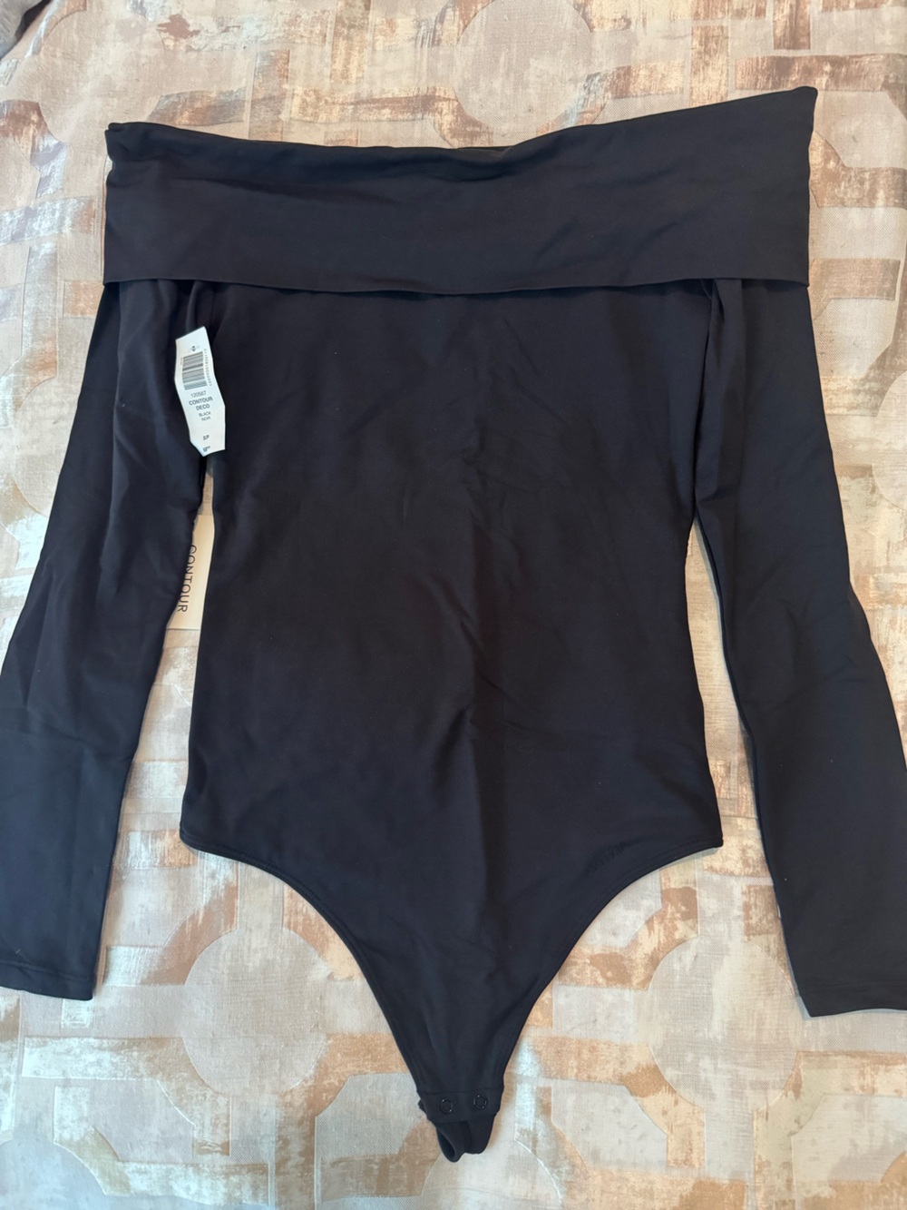 Aritzia Contour Black Long Sleeve Bodysuit